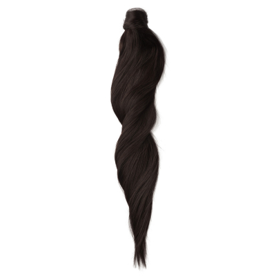 Rapunzel of Sweden Clip-In Ponytail 1.2 Black Brown 50cm