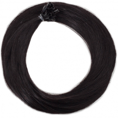 Rapunzel of Sweden Nail Hair Premium Straight 40 cm 1.2 Black Brown