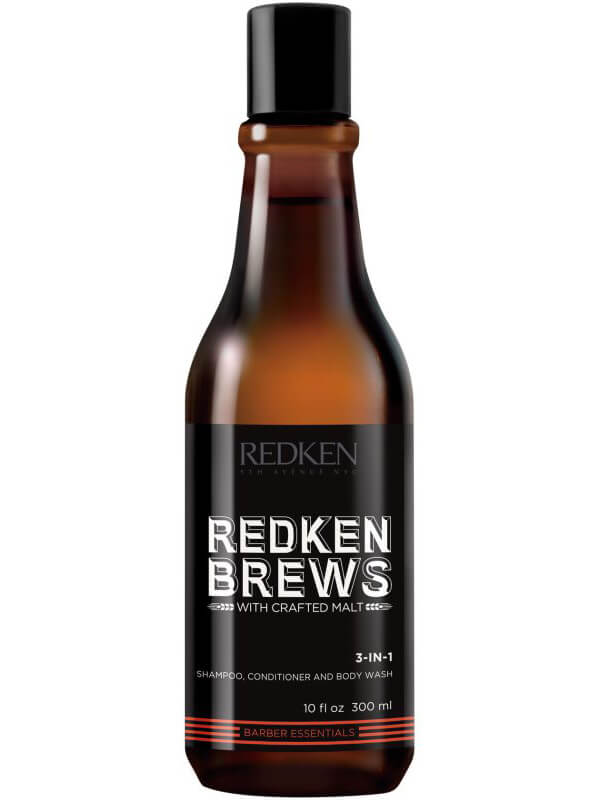 Redken Brews 3 In 1 Shampoo, Conditioner & Body Wash (300ml)