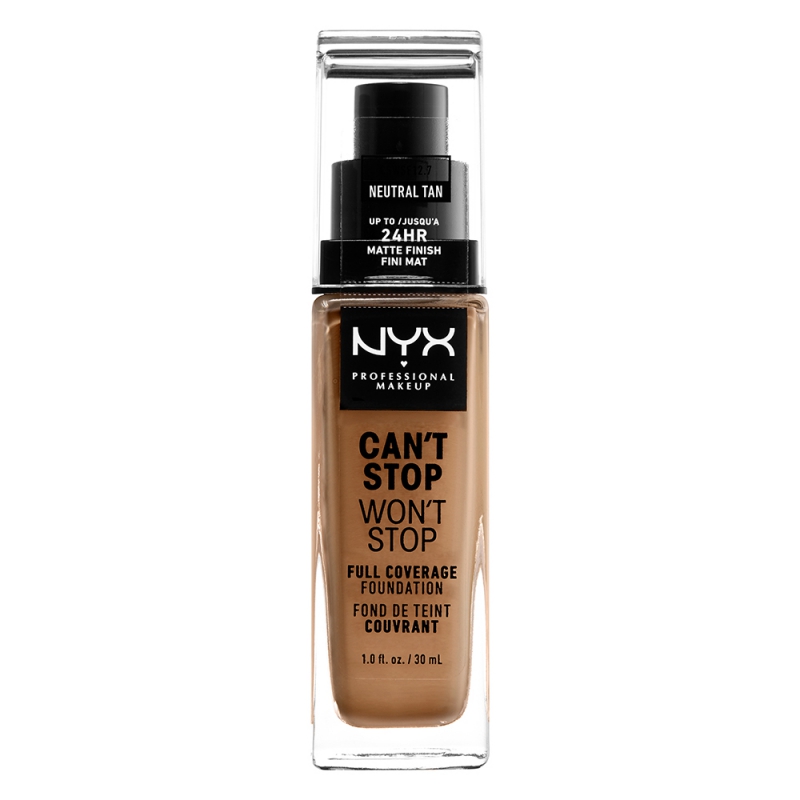 NYX Professional Makeup Cant Stop Wont Stop Foundation 12.7 Neutral Tan