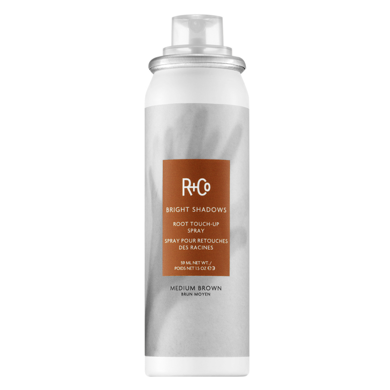 R+Co Bright Shadows Root Touch-Up Spray Medium Brown (59ml)