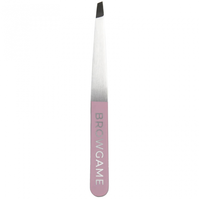 Browgame Cosmetic Original Tweezer Slanted – Pink - BEST I TEST 2024