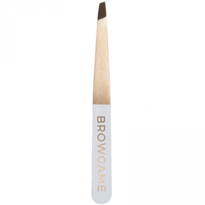 Browgame Cosmetic Prestige Tweezer Slanted RosÃ© Gold test