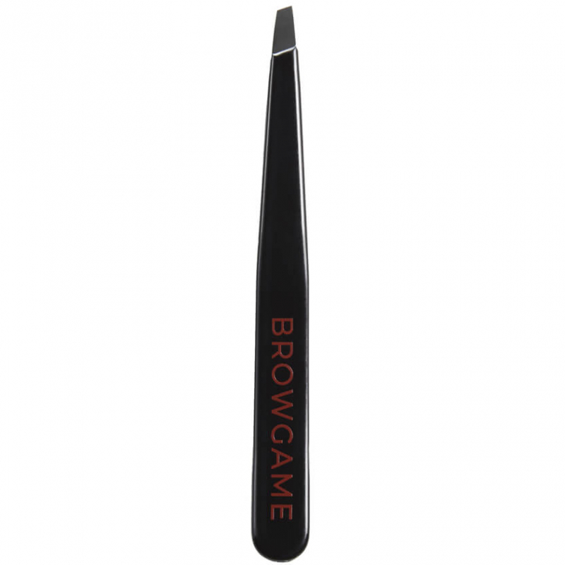 Browgame Cosmetic Signature Tweezer Slanted – Black/Red test