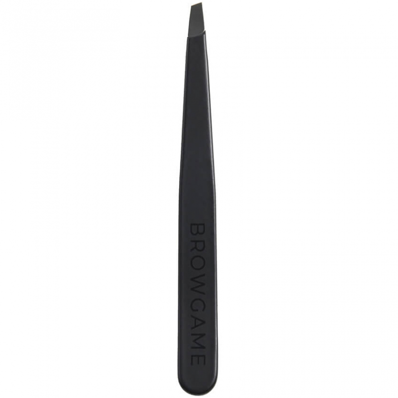 Browgame Cosmetic Signature Tweezer Slanted – Soft Touch – Blackout test