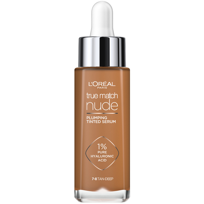 L'Oréal Paris True Match Nude Plumping Tinted Serum 7-8 Tan Deep - 30 ml