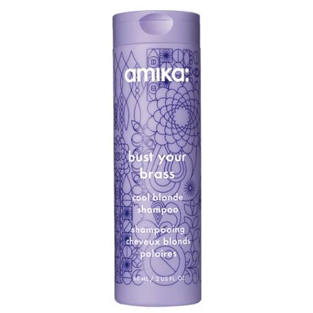 Amika Bust Your Brass Cool Blonde Repair Shampoo (60ml)