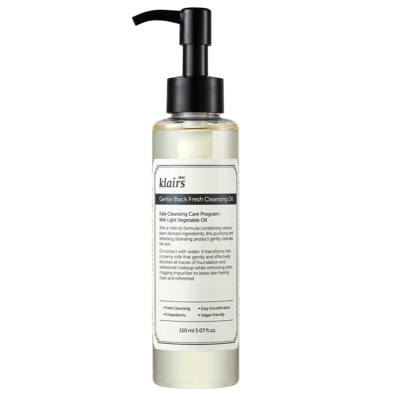 Klairs Gentle Black Fresh Cleansing Oil (150ml)