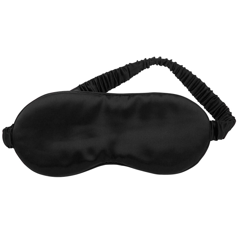 Lenoites Mulberry Sleep Mask With Pouch Black