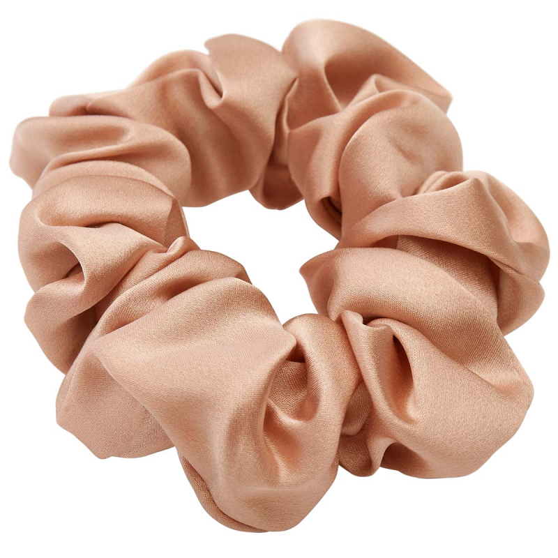 Lenoites Mulberry Silk Scrunchie Rose Gold