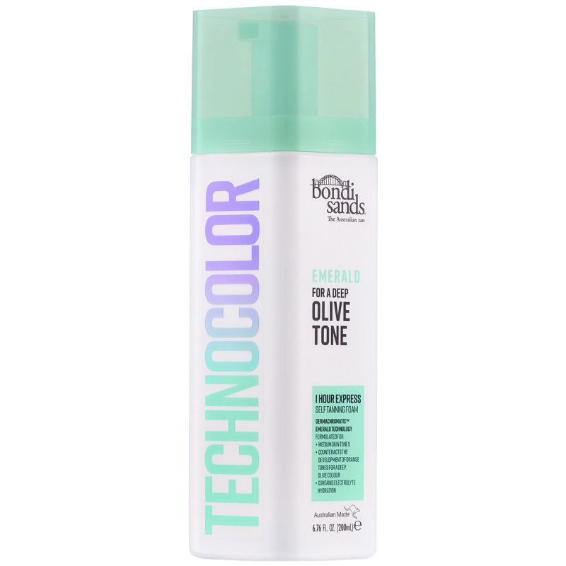 Bondi Sands Technocolor 1 Hour Express Self Tanning Foam Emerald Olive Tone (200 ml)