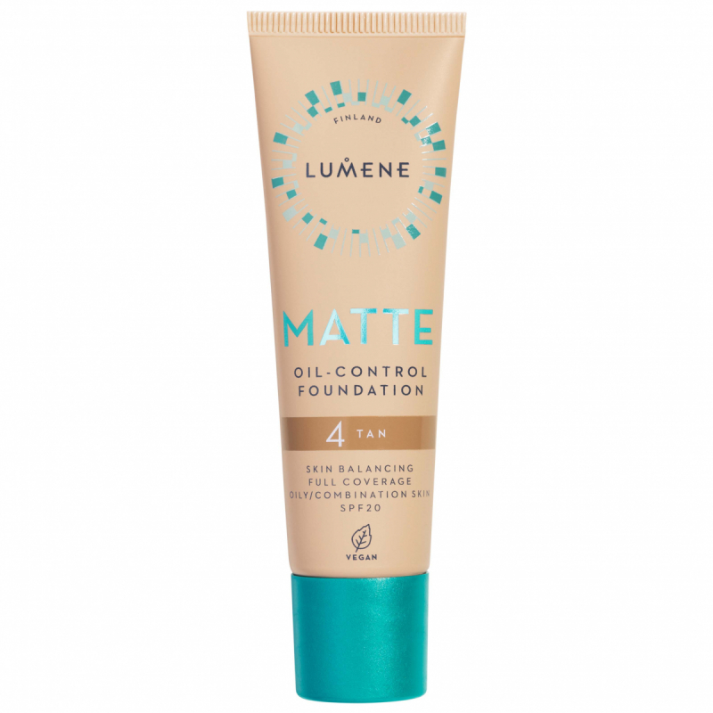 Matte Oil-Control Foundation SPF20 4 Tan (30 ml)