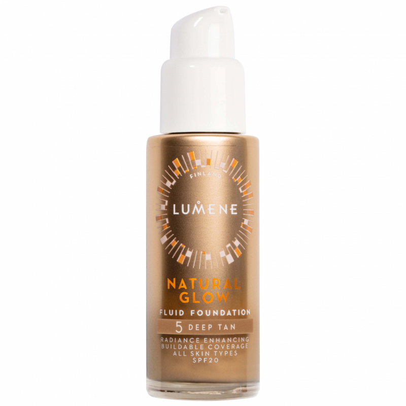 Lumene Natural Glow Fluid Foundation SPF20 5 Deep Tan - 30 ml