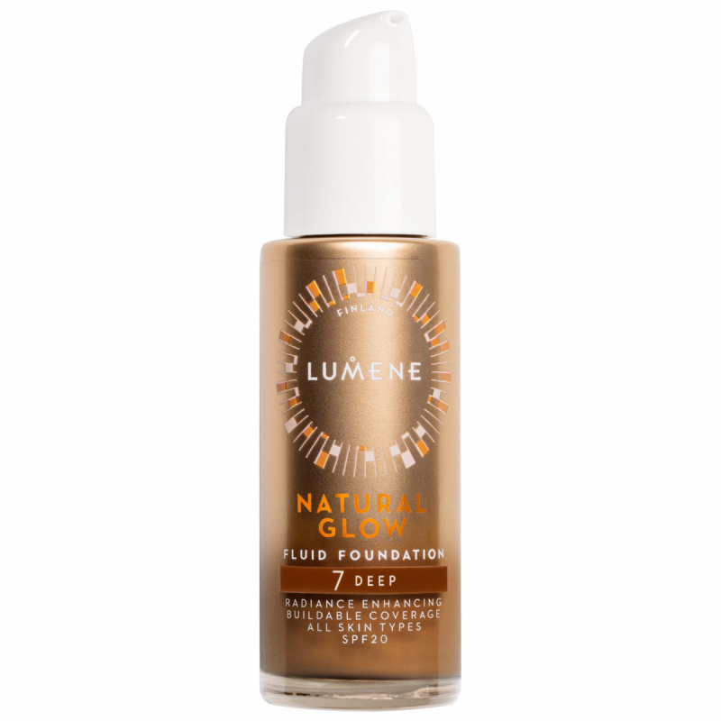 Lumene Natural Glow Fluid Foundation SPF20 7 Deep (30 ml)