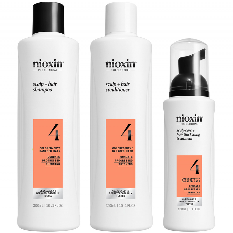 Nioxin System 4 Loyalty Kit, 300 ml + 300 ml + 100 ml