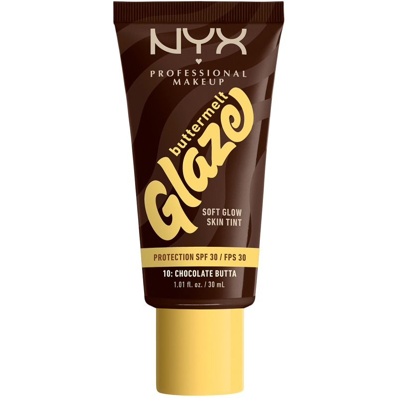 Bilde av NYX Professional Makeup Buttermelt Glaze SPF30 Foundation 10 Choc
