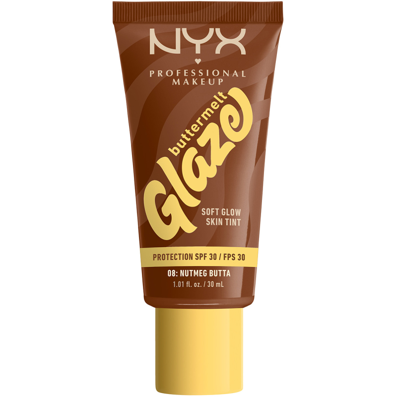NYX Professional Makeup Buttermelt Glaze SPF30 Foundation 08 Nutm