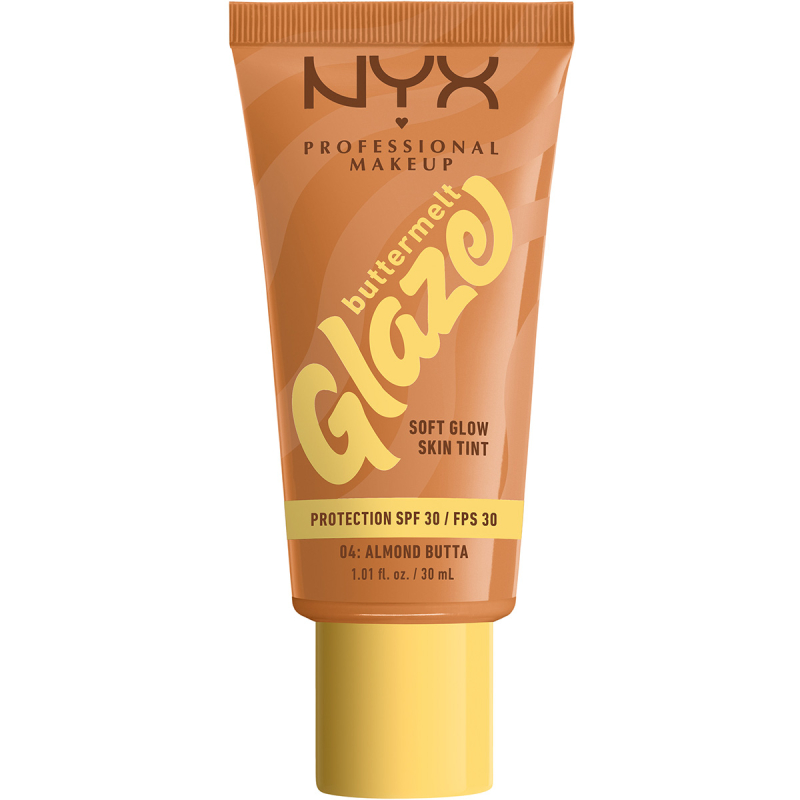 NYX Professional Makeup Buttermelt Glaze SPF30 Foundation 04 Almo