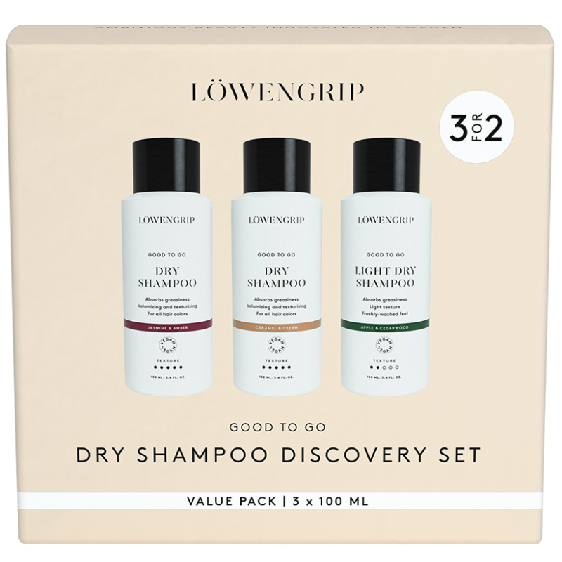 Löwengrip Good To Go Dry Shampoo Discovery Set (3 x 100 ml)
