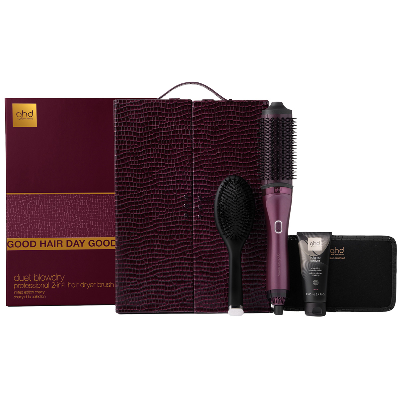 ghd Duet Blowdry Limited Edition Gift Set 2-in-1 Hair Dryer Brush in Cherry Chic