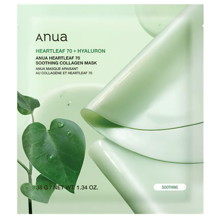 Anua Heartleaf 70 Soothing Collagen Mask (4 x 38 g)