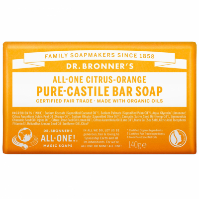 Dr. Bronner's Bar Soap Citrus-Orange (140g)