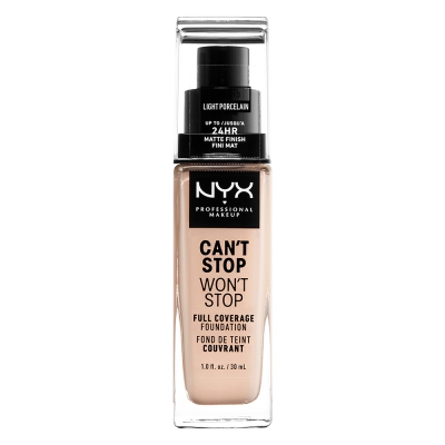 NYX Professional Makeup Cant Stop Wont Stop Foundation 1.3 Light Porcelain
