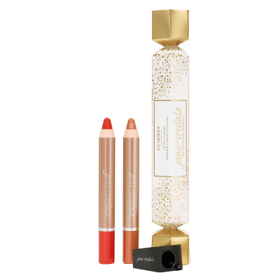 Jane Iredale Shimmer Lip Crayon Duo Poppers