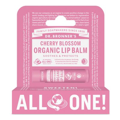 Dr Bronners Cherry Blossom Organic Lip Balm