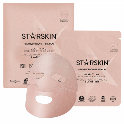 Starskin Silkmud Pink French Clay Purifying Mud Sheet Mask