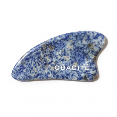 Odacité Crystal Contour Gua Sha Blue Sodalite Beauty Tool