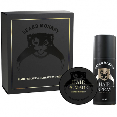 Beard Monkey Giftset Hair Pomade and Hairspray (100ml)