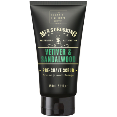 The Scottish Fine Soaps Company Vetiver and Sandalwood Pre Shave Scrub (150ml)