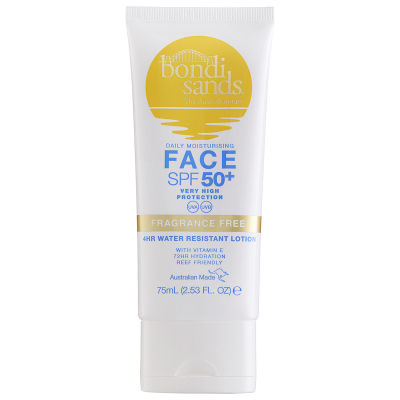 Bondi Sands SPF50+ Fragrance Free Daily Face Lotion (75 ml)