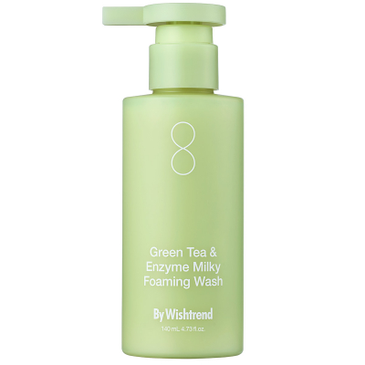 By Wishtrend Green Tea & Enzyme Milky Foaming Wash (140 ml)