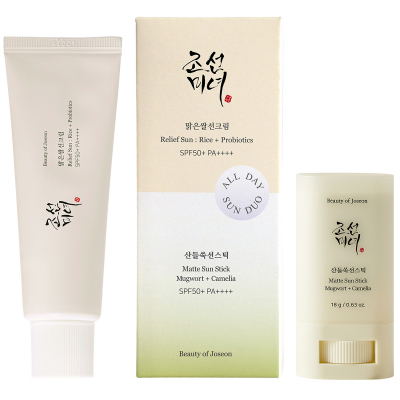 Beauty of Joseon All Day Sun Duo, Relief Sun + Matte Sun Stick (50 ml + 18 g)