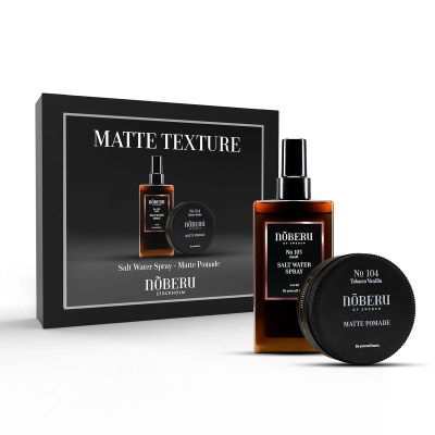Noberu Giftbox Matte Texture - (Saltwater spray 200 ml & Matte Pomade 80 ml)