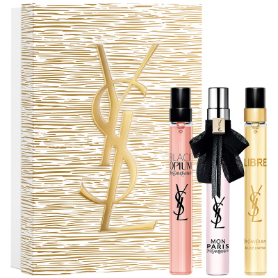 Yves Saint Laurent Black Opium & Mon Paris & Libre Holiday Set 2025 EdP Travel Size Black Opium & Mon Paris & Libre (10 +10 + 10 ml)