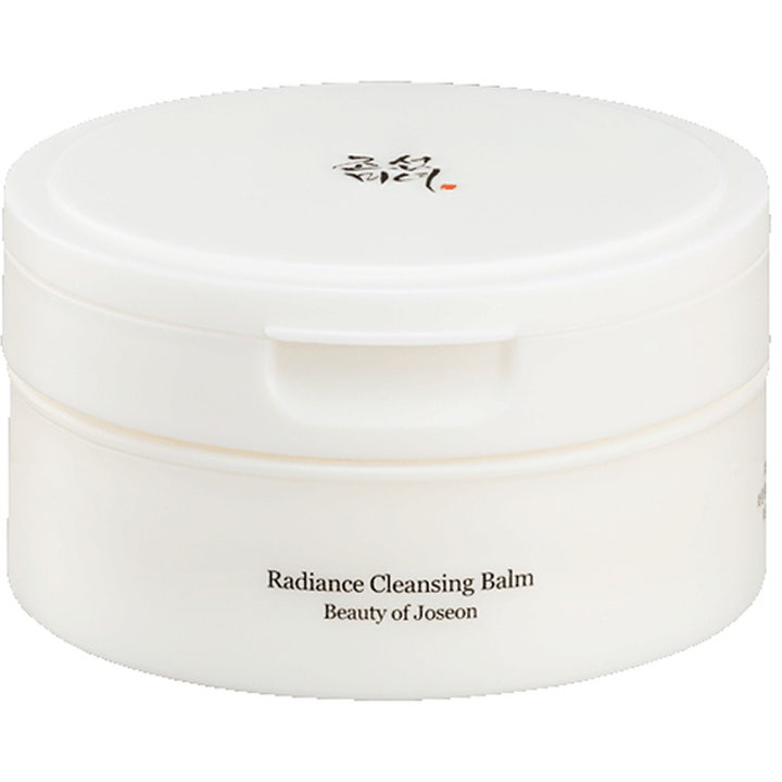 Beauty of Joseon Radiance Cleansing Balm 100ml gir glød og renser huden i en hvit og minimalistisk plastkrukke.