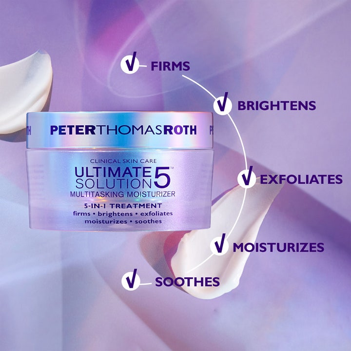 Peter Thomas Roth Ultimate Solution 5 50 ml ansiktskrem i lilla krukke som strammer opp, eksfolierer og gir glød