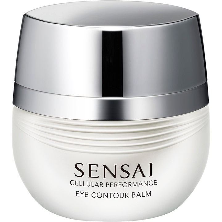 Sensai Cellular Performance Eye Contour Balm 15 ml fuktgivende øyekrem i perlehvit krukke med sølvlokk