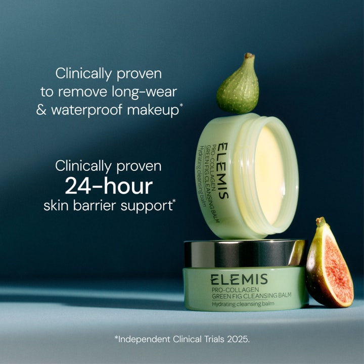 Elemis Pro-Collagen Green Fig Cleansing Balm 100 g fjerner vannfast sminke og styrker hudbarrieren med ferske fiken