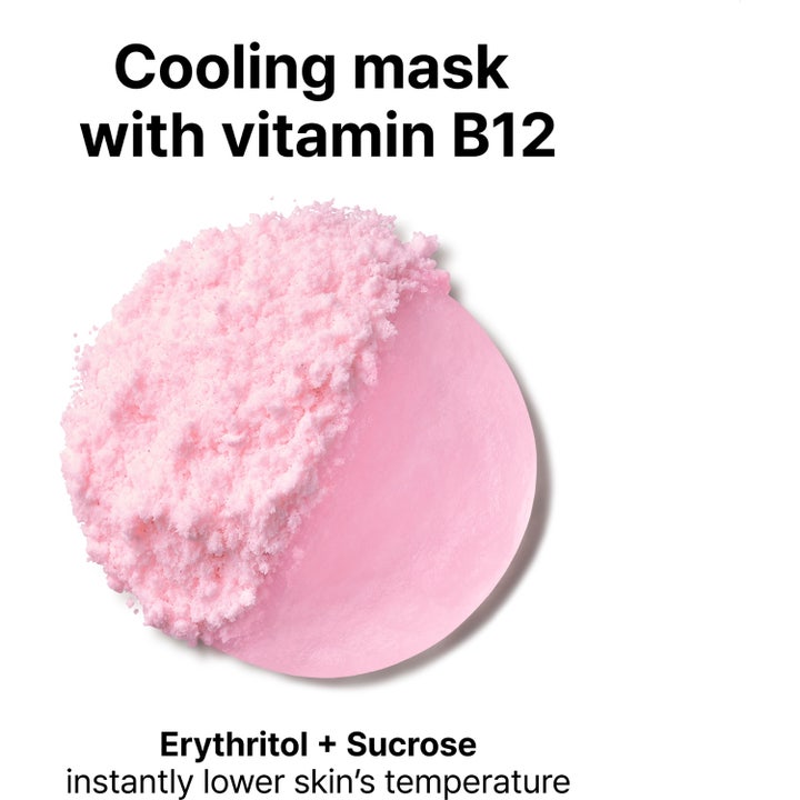 Dr.Jart+ Cryo Sorbet Icy Facial Mask 3 g kjølende ansiktsmaske viser rosa sorbet-tekstur med vitamin B12 og erytritol