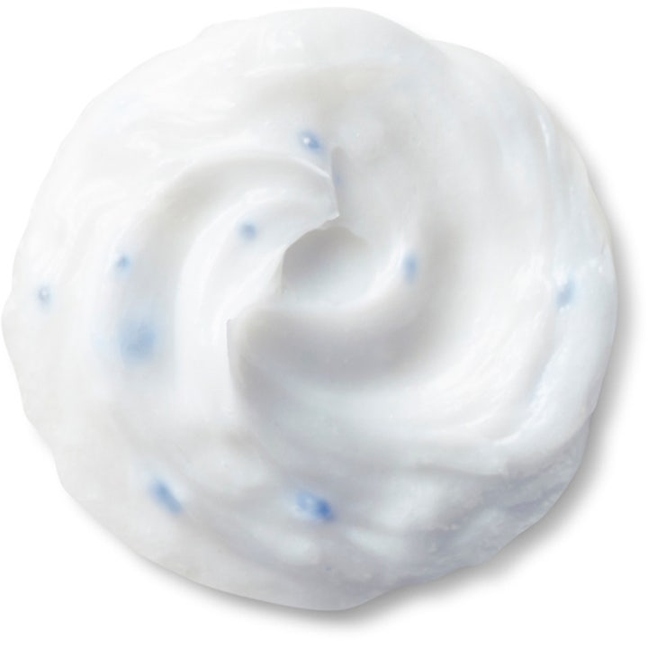 Shiseido Defend Deep Cleansing Foam 125 ml dyprensende rengjøringsskum med hvit kremet tekstur og blå korn