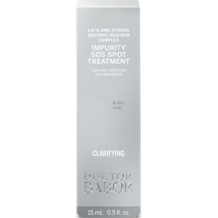 Babor DOC Impurity SOS Spot Treatment 15 ml mot kviser i sølvfarget eske med sink og BHA
