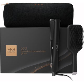 ghd Gold Hair Straightener - Festive Gift Set in Black