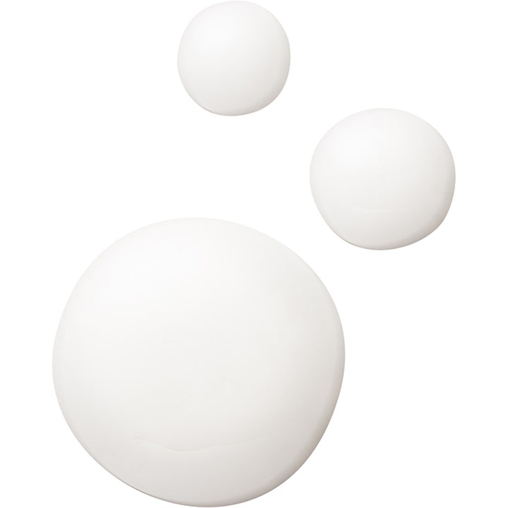 bareMinerals Skin Rescue Pure Smooth Serum 30 ml utjevnende serum vist som tre hvite kremete dråper