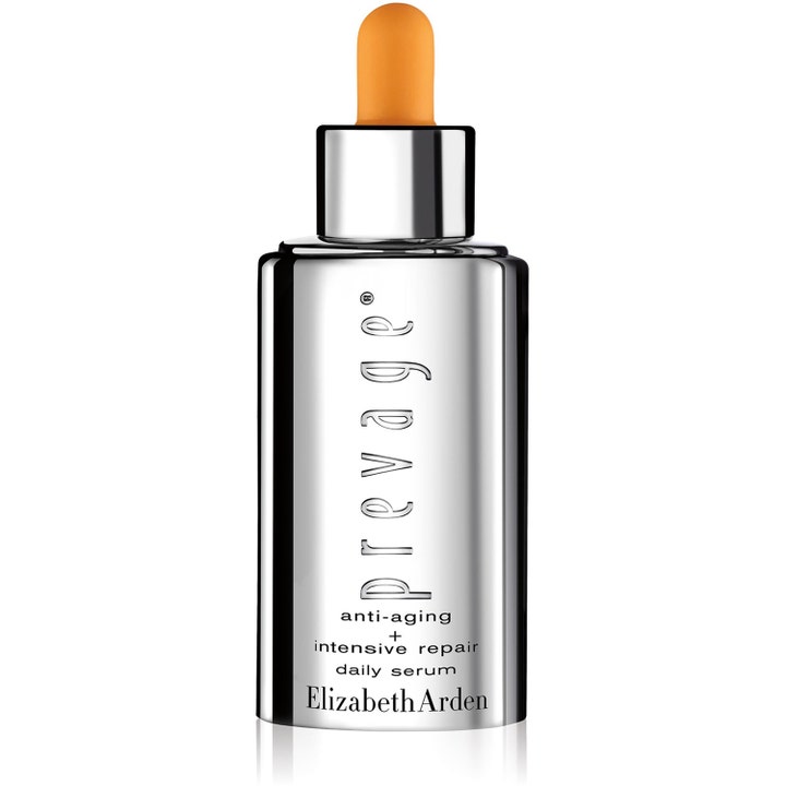 Elizabeth Arden Prevage Anti-Aging Daily Serum 50ml i blank sølvflaske med oransje pipette