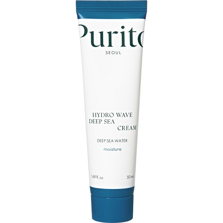 Purito Seoul Hydro Wave Deep Sea Cream 50 ml fuktighetsgivende ansiktskrem i hvit tube med blå detaljer