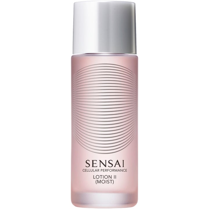 Sensai Cellular Performance Lotion II 60 ml fuktighetsgivende ansiktsvann i rosa glassflaske med sølvlokk